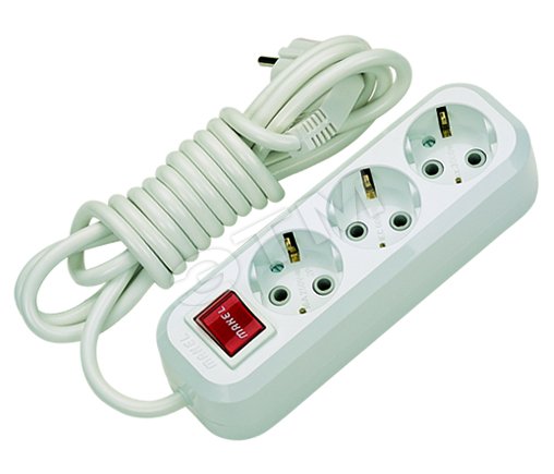 Удлинитель 3х3м с заземл. 16А IP20 с выкл. MGP213