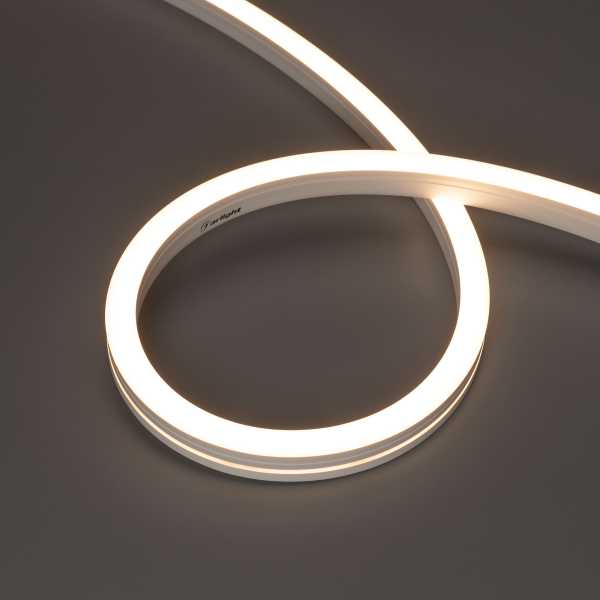 Лента герметичная MOONLIGHT-SIDE-A140-12x17mm 24V Warm3000 (9.6 W/m, IP67, 5m, wire x2) 042784
