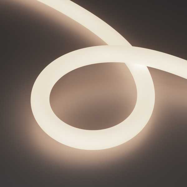 Лента герметичная MOONLIGHT-TOP-A336-D25mm 24V Day4000 360deg (14.4 W/m, IP65, 2835, 5m, wire x2) 036273