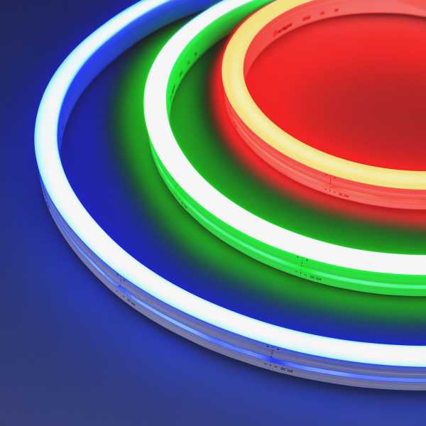 Лента герметичная MOONLIGHT-SIDE-B84-12x17mm 24V RGB (12 W/m, IP67, 5m, wire x2) 042742