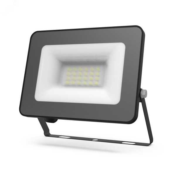 Прожектор LED Qplus 20W IP65 6500К черный 1/40 613511320