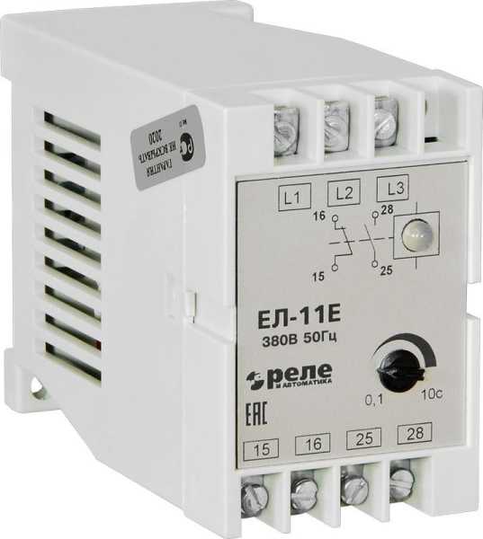 Реле контроля фаз ЕЛ-11Е 380В 50Гц A8222-77135136