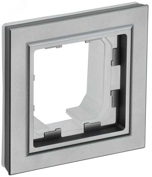 BRITE Рамка 1-мест. IP44 РУ-1-БрС-44 сталь BR-M12-44-K46