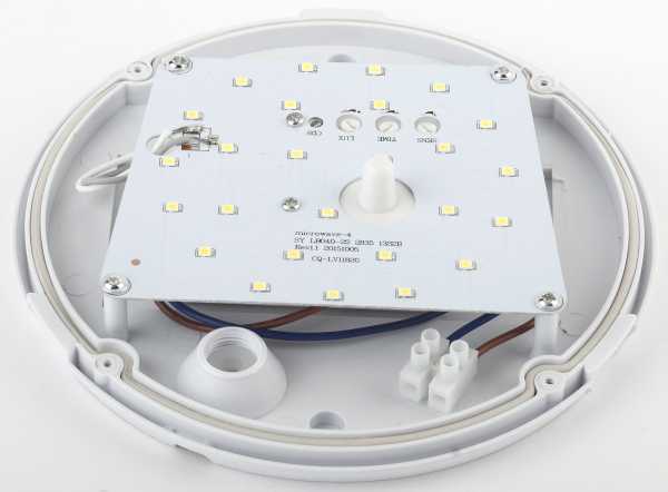 Светильник ЖКХ светодиодный SPB-1-08-MWS (W) IP54 8Вт 640Лм 4000К D180 КРУГ с датчиком движения Б0022452