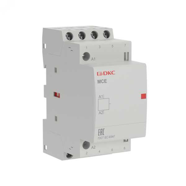 Контактор модульный YON max типа MCE, 4P, 20A, 240В, 4НО MCE-20-40-A240