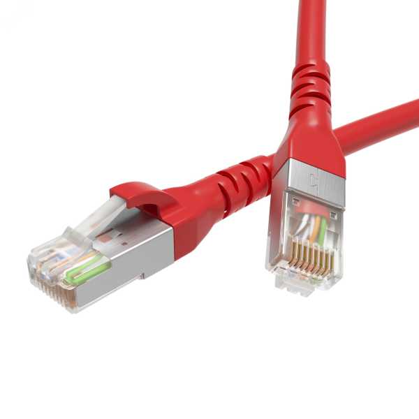 Патч-корд экранированный CAT6 F/UTP 4х2, LSZH, красный, 2.0м RN6FU4520RD