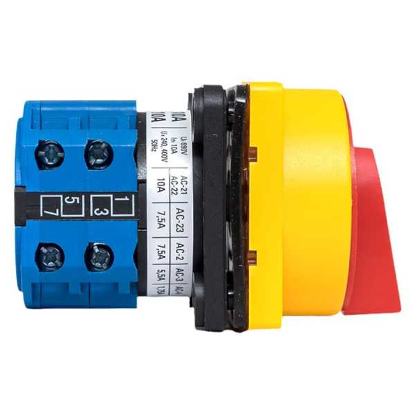 Переключатель кулачковый ПК-1-22 10А 2P &amp;amp;quot;1-0-2&amp;amp;quot; с блокировкой IP65 PROxima pk-1-22-10-a65
