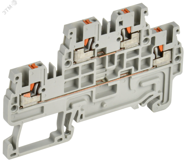 Колодка клеммная CP-ML 2 ур. 1,5мм2 серая YCT23-00-2-K03-001