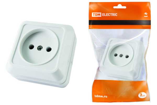 Розетка 2П открытой установки IP20 10А 250В (керамика) белая &amp;amp;quot;Ладога&amp;amp;quot; SQ1801-0110