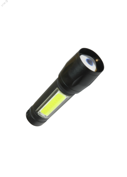 Фонарь аккумуляторный XPE 3Вт + COB 3Вт литиевый аккум. 600мА.ч Micro USB шнур KocAc1011Lith