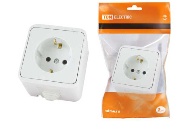 Розетка 2П+З OУ IP44 16А белая &amp;amp;quot;Орель&amp;amp;quot; SQ1802-0005