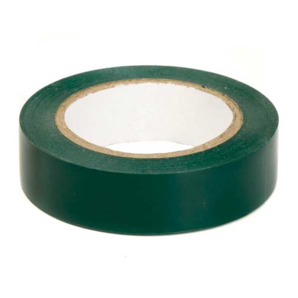 Лента изоляционная ПВХ 19x0,15 20м в рулоне Зеленая PVC192015GN
