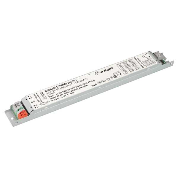 Блок питания ARJ-SP-60-LINEAR-PFC-DALI2-ADJ (60W, 80-300V, 0.2-0.5A) 035535