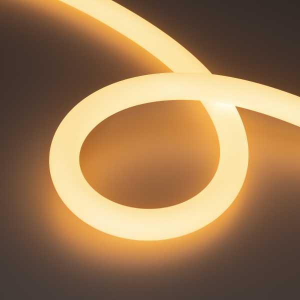 Лента герметичная MOONLIGHT-TOP-A336-D25mm 24V Warm2700 360deg (14.4 W/m, IP65, 2835, 5m, wire x1) 038747