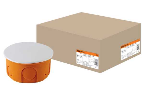 Распаячная коробка СП D80х40мм, крышка, IP20, SQ1402-1007