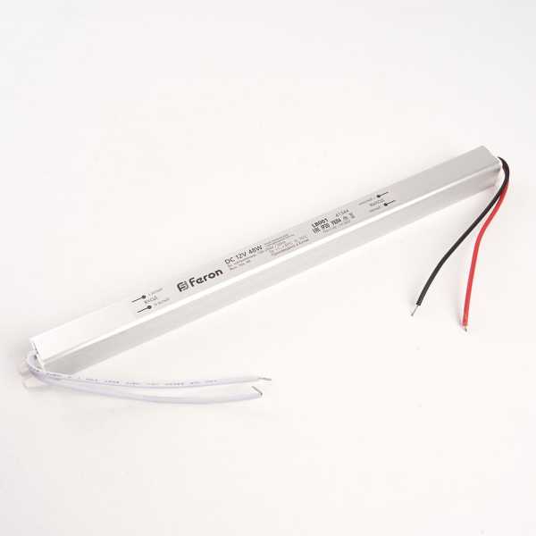 Драйвер светодиодный LED 48w 12v ультратонкий 41344