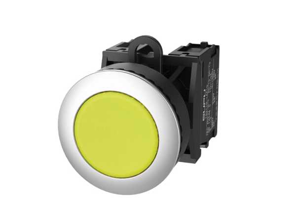 Кнопка плоская (желтая) TS2520-0CL30-R10