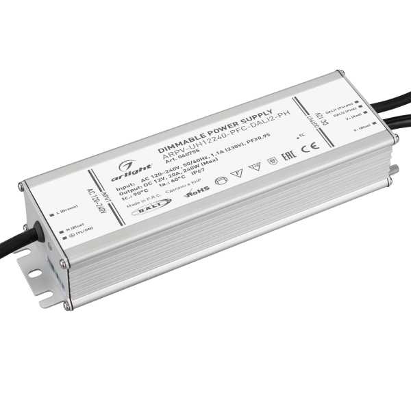 Блок питания ARPV-UH12240-PFC-DALI2-PH (12V, 20A, 240W) 040755