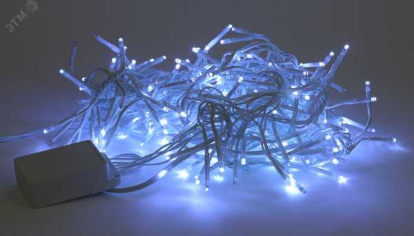 ENIN - WC Гирлянда LED Мишура 3,9 м белый провод, холодный свет, 220V (24/576) Б0047971
