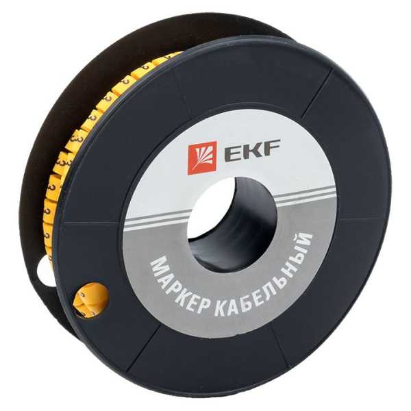 Маркер кабельный 6,0 мм2 &amp;amp;quot;3&amp;amp;quot; (350 шт.) (ЕС-3) EKF PROxima