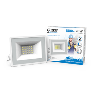 Прожектор светодиодный LED 20W 1350lm IP65 6500К белый 1/30 613120320