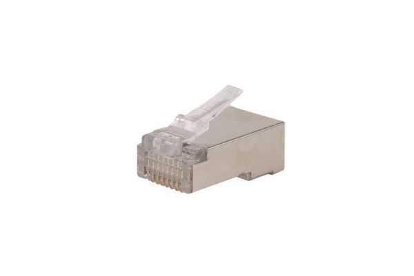 Разъем легкой оконцовки RJ45 (8P8C) под витую пару кат.5E экранир. 50 µ&amp;amp;quot;/ 50микродюйм PLEZ-8P8C-U-C5-SH-100 универс. (для ож и мж кабеля) (уп.100шт) 403342