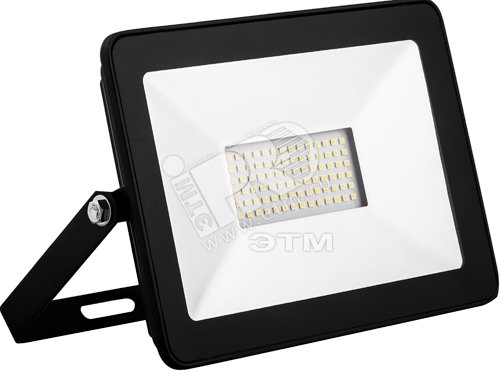 Прожектор светодиодный ДО-50w 4000К 4500Лм IP65 черный 55077
