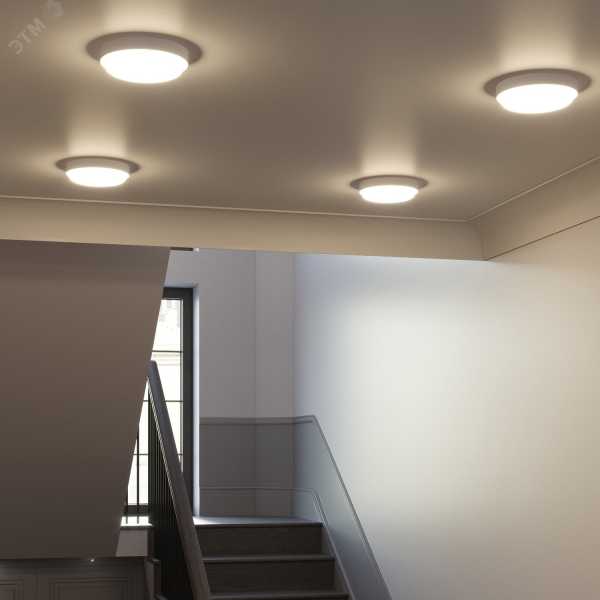 Светильник ЖКХ HALL круг 25W 1840lm 4000K 200-240V IP40 D210*35мм белый LED 1/20 193411225