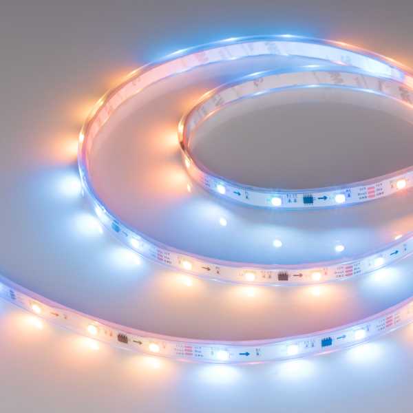 Лента герметичная SPI-P-B30-12mm 12V RGB-PX3 (7.2W/m, IP66, 5060, 5m) 026370(3)