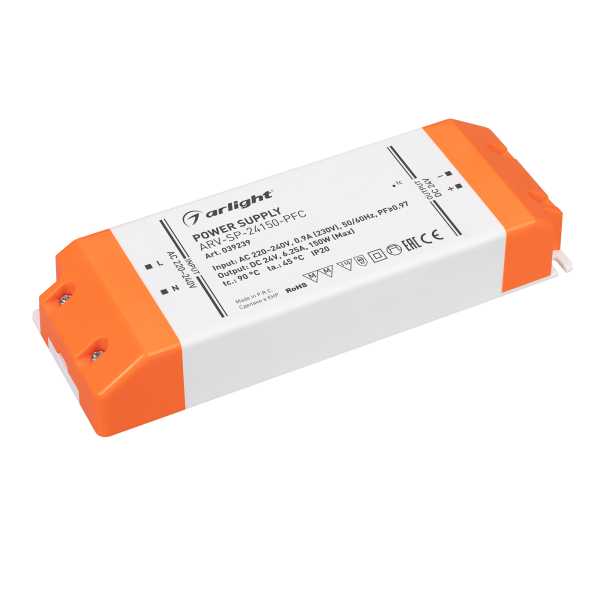 Блок питания ARV-SP-24150-PFC (24V, 6.25A, 150W) 039239