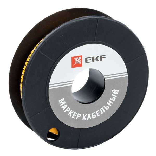 Маркер кабельный 6,0 мм2 &amp;amp;quot;1&amp;amp;quot; (350 шт.) (ЕС-3) EKF PROxima