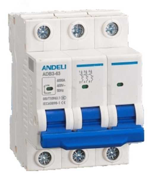 АВТ. ВЫКЛ. ADB3-63/3P 20A 6KA Х-КА C (AN