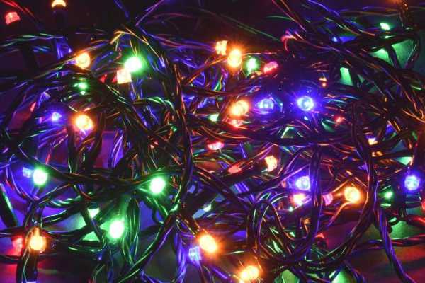 Гирлянда &amp;amp;quot;Нить&amp;amp;quot; 5м 50LED RGB IP20 провод зел. 230В с контроллером 8 режимов LGDB110-3-050-05-G-S-20
