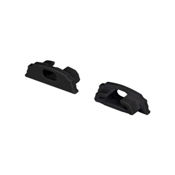 Заглушка ARH-BENT-W18 BLACK с отверстием 039589
