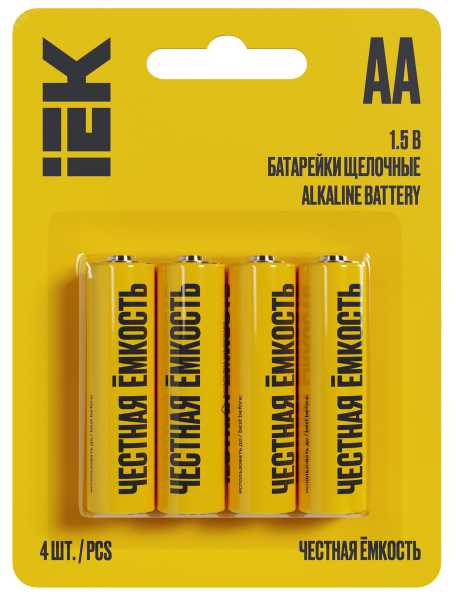 Элемент питания алкалиновый AA/LR6 Alkaline (блист.4шт) ABT-LR06-OP-L04