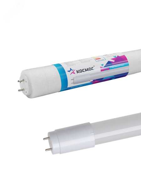 Лампа светодиодная 10Вт 220В G13 6500К GLASS 600мм T8 Lksm_LED10wG13T865GL