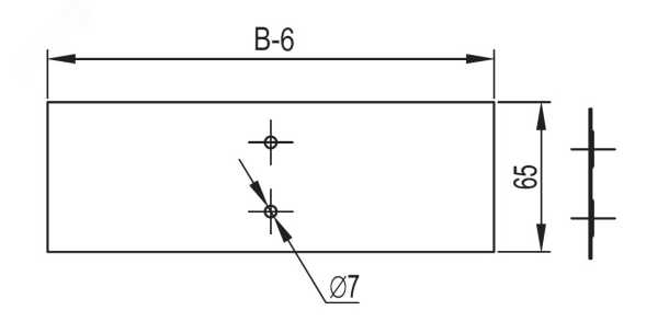 Накладка CGB для лотка осн.150(кр.10шт)