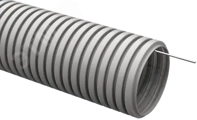 ELASTA Труба гофр. тяжелая ПВХ d=32мм с зондом (25м) EA-TG23-121-032-025-K41