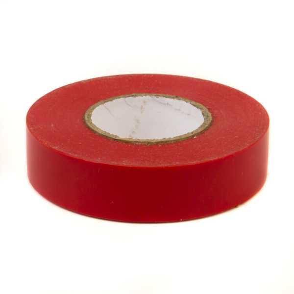 Лента изоляционная ПВХ 19x0,15 20м в рулоне Красная PVC192015RD