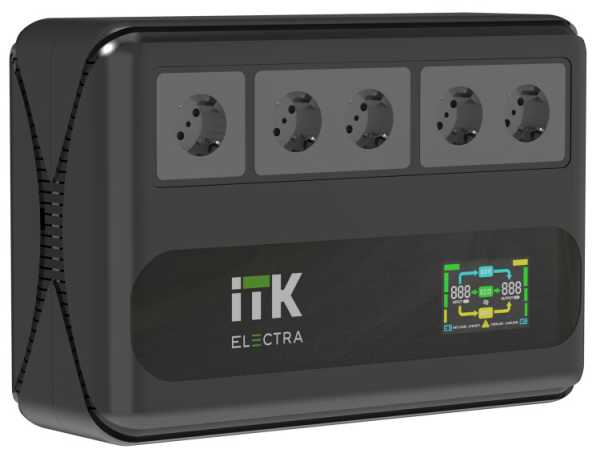 ELECTRA LT5 ИБП 600ВА/360Вт LCD с АКБ 1х7AH ELT5-600VA-1-001