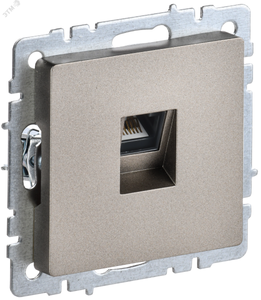 Розетка компьютерная СП RJ45 кат.5E BRITE РК10-БрШ шампань BR-K10-1-K37