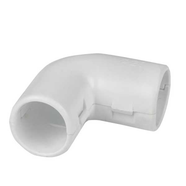 Угол 90 соединительный для трубы 16 мм (5 шт) белый Plast ug-t-16w-r