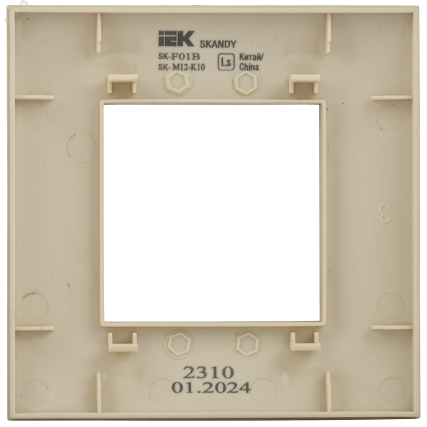 SKANDY Рамка 1-местная SK-F01B бежевый IEK SK-M12-K10