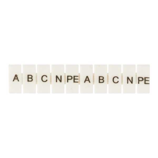 Маркеры для JXB-ST 6 с символами A, B, C, N, PE (10 штук) PROxima zb-st-6-A-PE