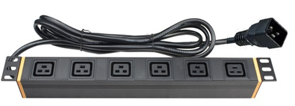 Блок распределения питания (PDU) 19&amp;amp;quot; 16A, Вых:6 х C19, Вх:C20 х 2м R519C146