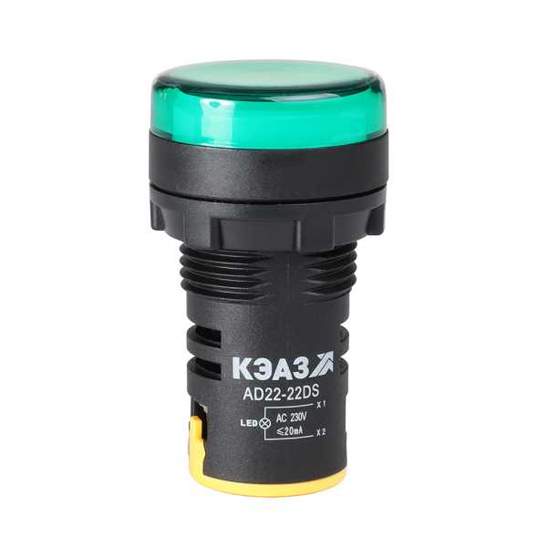 Лампа AD22DS(LED) матрица 22мм 24В AC/DC зел. 303938