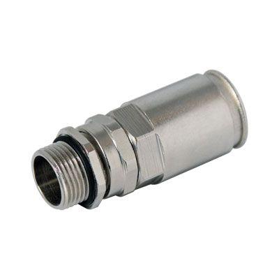 Муфта труба-коробка DN 25 с уплотнением кабеля, IP68, М25х1,5, д.11 - 16мм 6111P25M251116