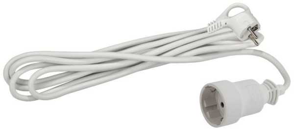 Удлинитель-шнур 1х3м с заземл. 10А IP20 UX-1е-3m ПВС 3х0.75 Б0039817