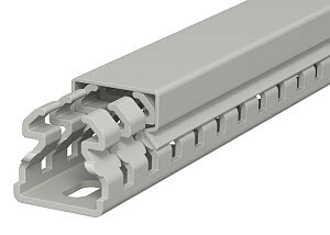 Распределительный кабельный канал LKV 25x25x2000 мм (ПВХ,серый) LKV 25025 6178302