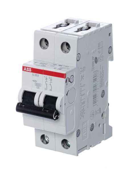 ABB Выключатель автоматический 2-полюсной S202 C20